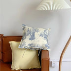 Pure Cotton French Jouy Cushion Cover (18x18 in)