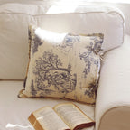 Pure Cotton French Jouy Cushion Cover (18x18 in)