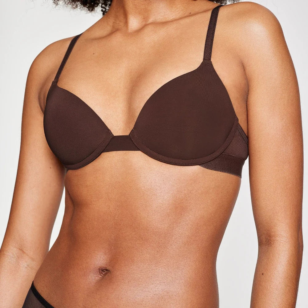 Push Up Bra Underwire Support Supima Cotton Adjustable Straps