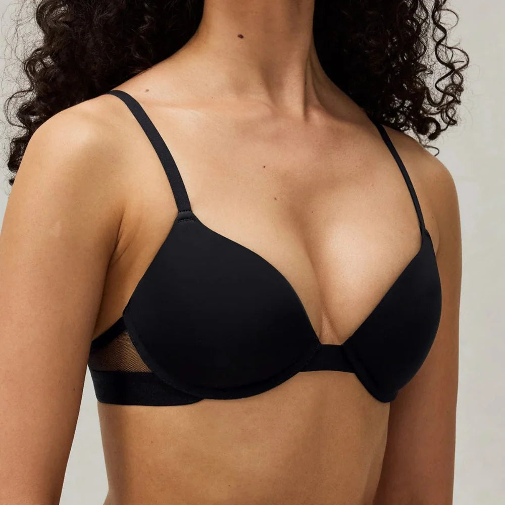 Push Up Bra Underwire Support Supima Cotton Adjustable Straps