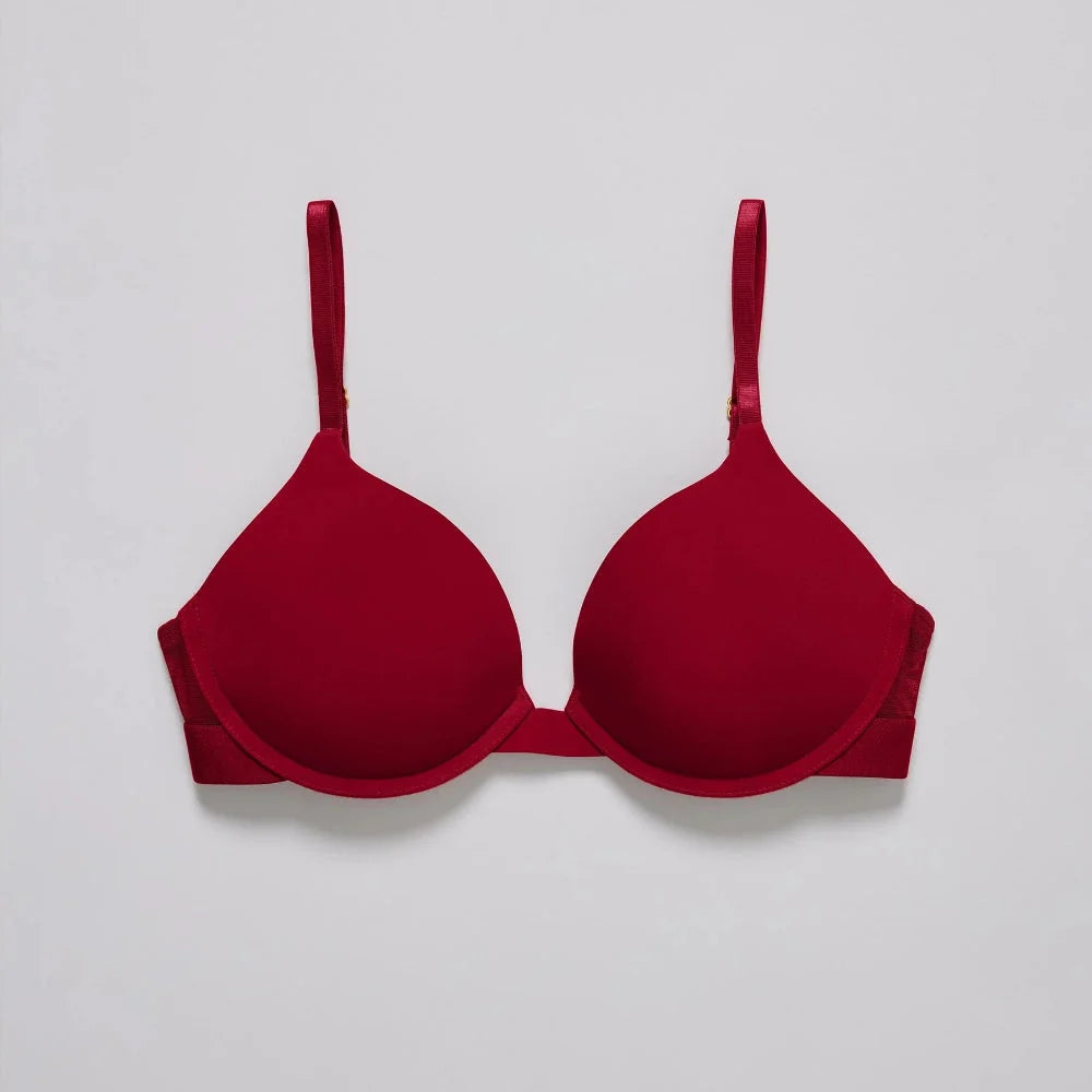 Push Up Bra Underwire Support Supima Cotton Adjustable Straps