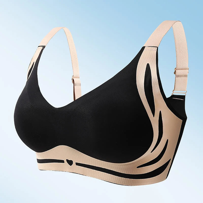 Push-Up Bra Wireless Breathable Cotton Wide Adjustable Straps