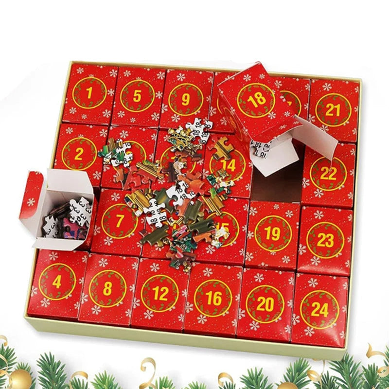 Puzzle Advent Calendar 1008 Pieces 24 Daily Boxes