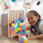 Puzzle Set 42-Piece Wooden Foldout Stand