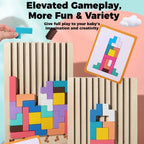 Puzzle Set 42-Piece Wooden Foldout Stand