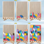 Puzzle Set 42-Piece Wooden Foldout Stand