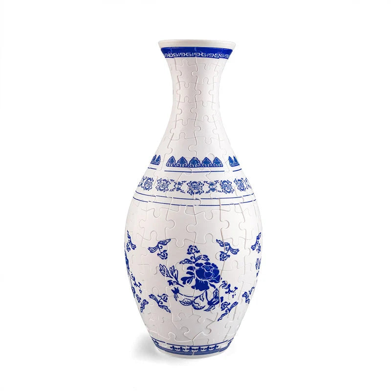 Puzzle Vase 160-Piece Removable Water Container & Stand