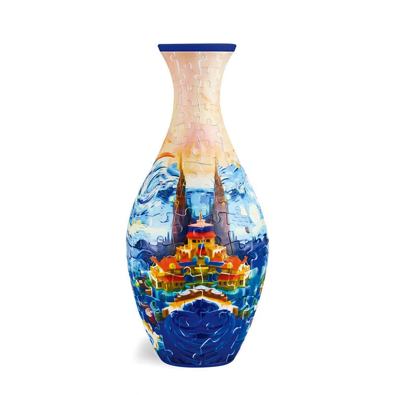 Puzzle Vase 160-Piece Removable Water Container & Stand