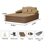 Queen Air Mattress Elevated Backrest & Electric Pump