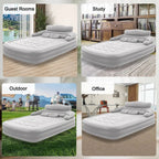 Queen Air Mattress Elevated Backrest & Electric Pump