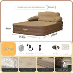 Queen Air Mattress Elevated Backrest & Electric Pump