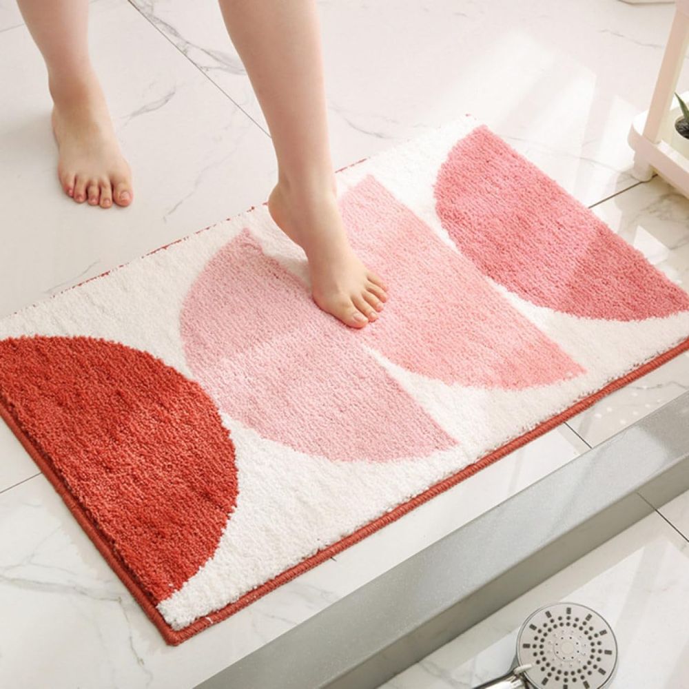 Quick-Absorbing Plush Microfiber Non-Slip Bath Mat