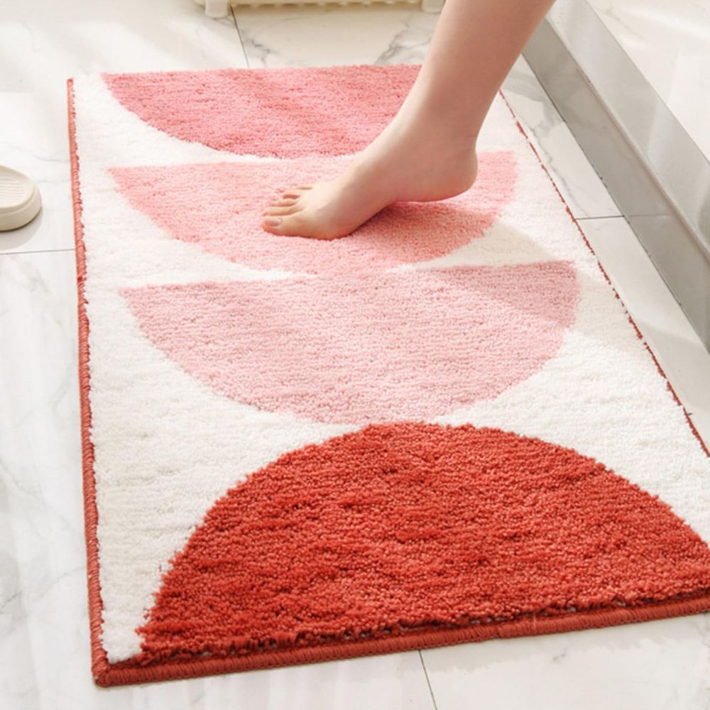 Quick-Absorbing Plush Microfiber Non-Slip Bath Mat