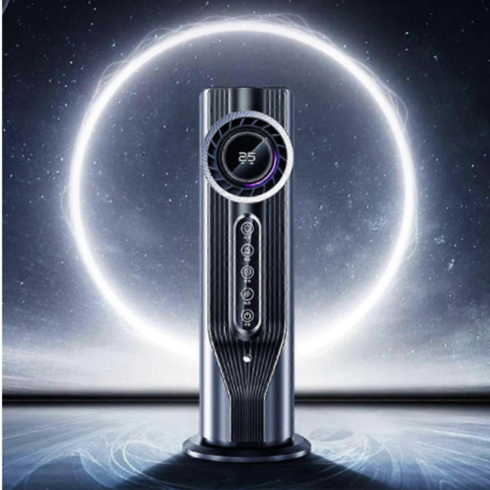 Quiet 6-Speed USB-Powered Tower Fan (100ml Tank, Timer)