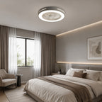 Quiet Bladeless Dimmable LED Ceiling Fan (Remote & App Control)