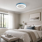 Quiet Bladeless Dimmable LED Ceiling Fan (Remote & App Control)
