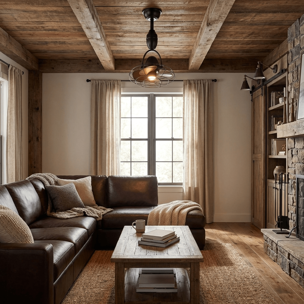 Quiet Copper Motor Adjustable Tilt Head Ceiling Fan (Remote Control)