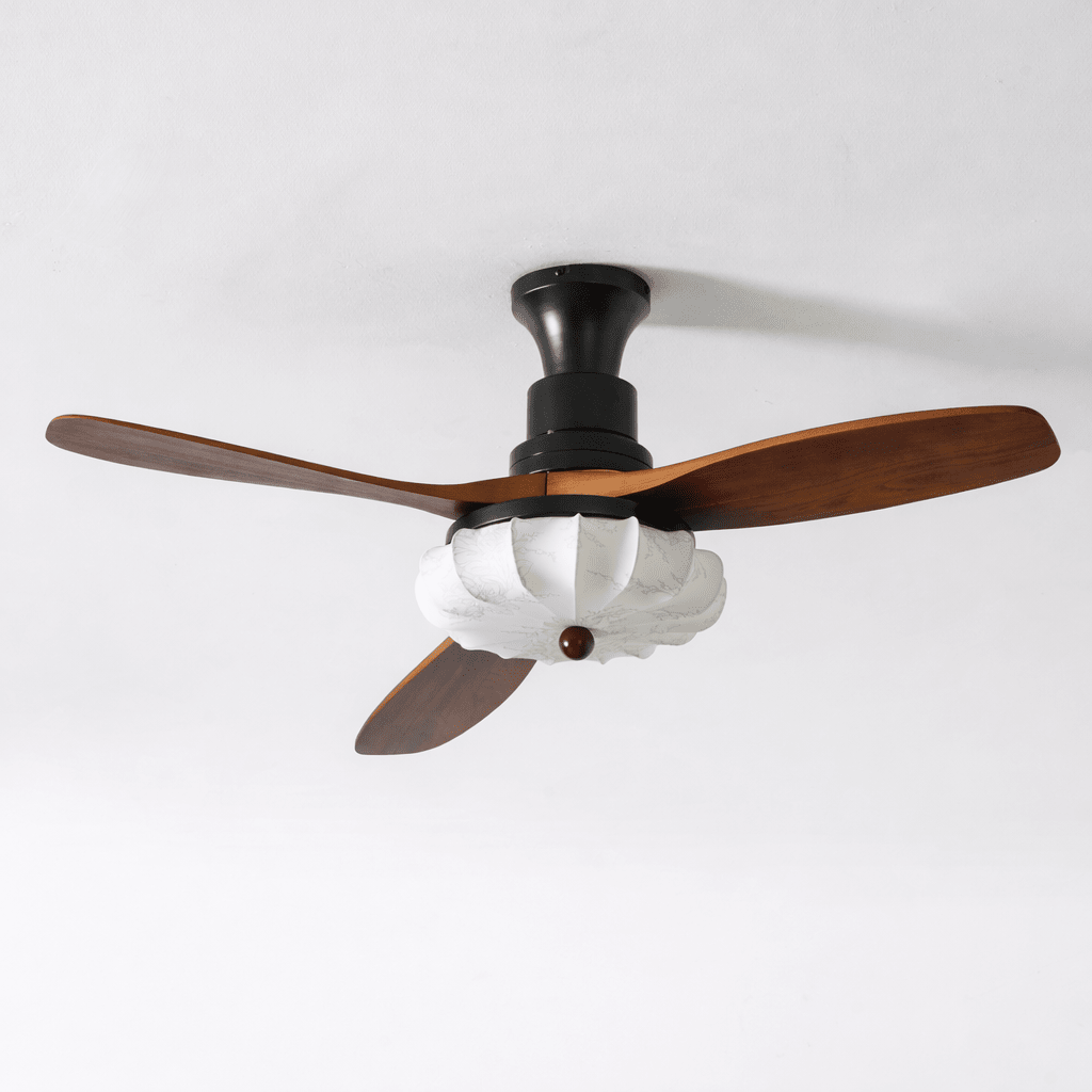Quiet DC Motor & Warm LED Ceiling Fan Light