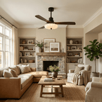 Quiet DC Motor & Warm LED Ceiling Fan Light