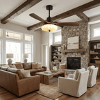 Quiet DC Motor & Warm LED Ceiling Fan Light