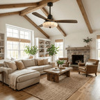 Quiet DC Motor & Warm LED Ceiling Fan Light
