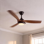 Quiet Energy-Efficient DC Motor & Dimmable LED Ceiling Fan (52 In Flush Mount)