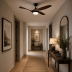 Quiet Energy-Efficient DC Motor & Dimmable LED Ceiling Fan (52 In Flush Mount)