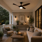 Quiet Energy-Efficient DC Motor & Dimmable LED Ceiling Fan (52 In Flush Mount)