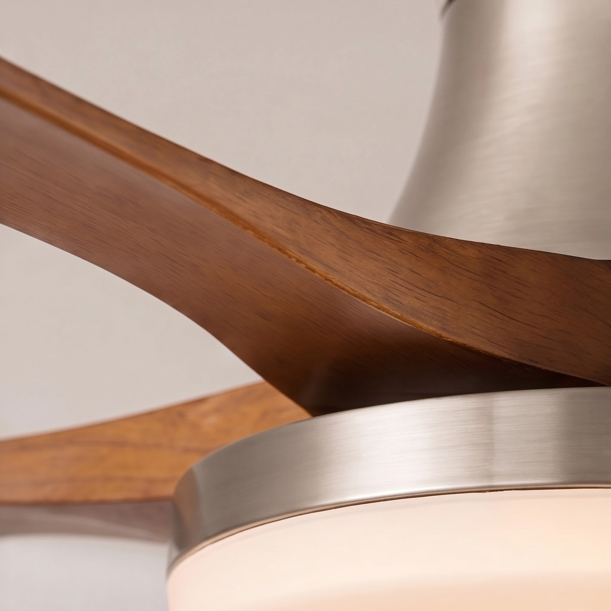 Quiet Integrated LED Wooden Blades Ceiling Fan (Flush-Mount)