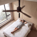 Quiet Wood-Blade Dimmable LED Ceiling Fan