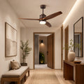 Quiet Wood-Blade Dimmable LED Ceiling Fan