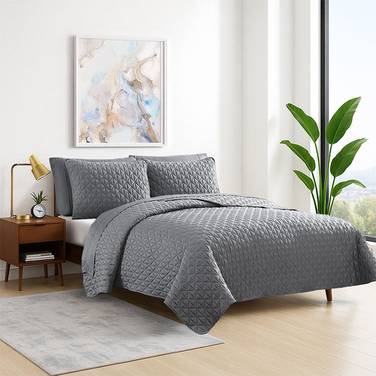 Quilt Diamond Quilted Soft Microfiber & Machine Washable