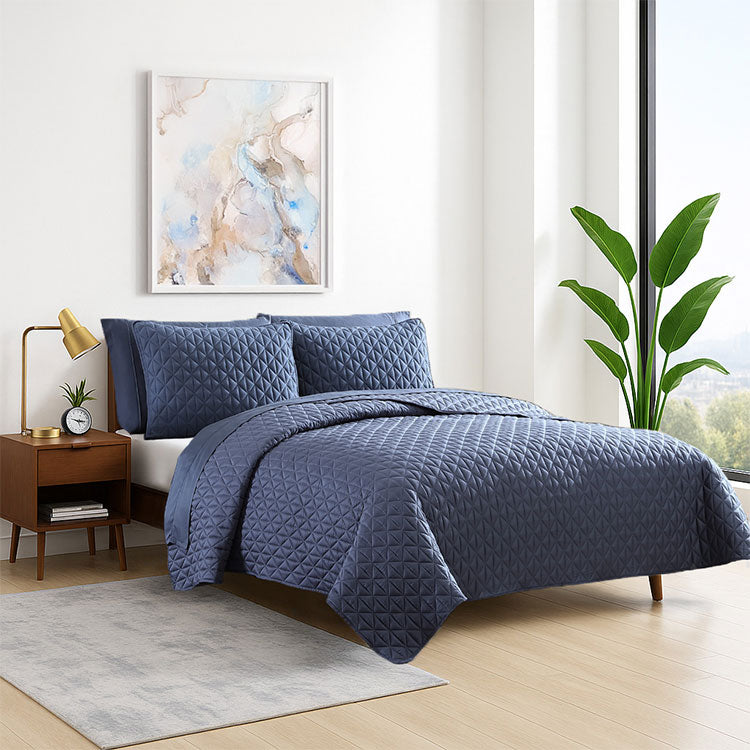 Quilt Diamond Quilted Soft Microfiber & Machine Washable