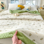 Quilt Lightweight Breathable Polyester Floral Print