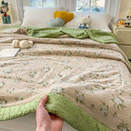 Quilt Lightweight Breathable Polyester Floral Print