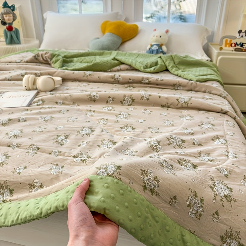 Quilt Lightweight Breathable Polyester Floral Print