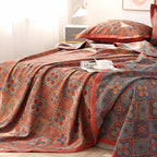 Quilt Reversible Cotton Embroidered Floral Machine Washable