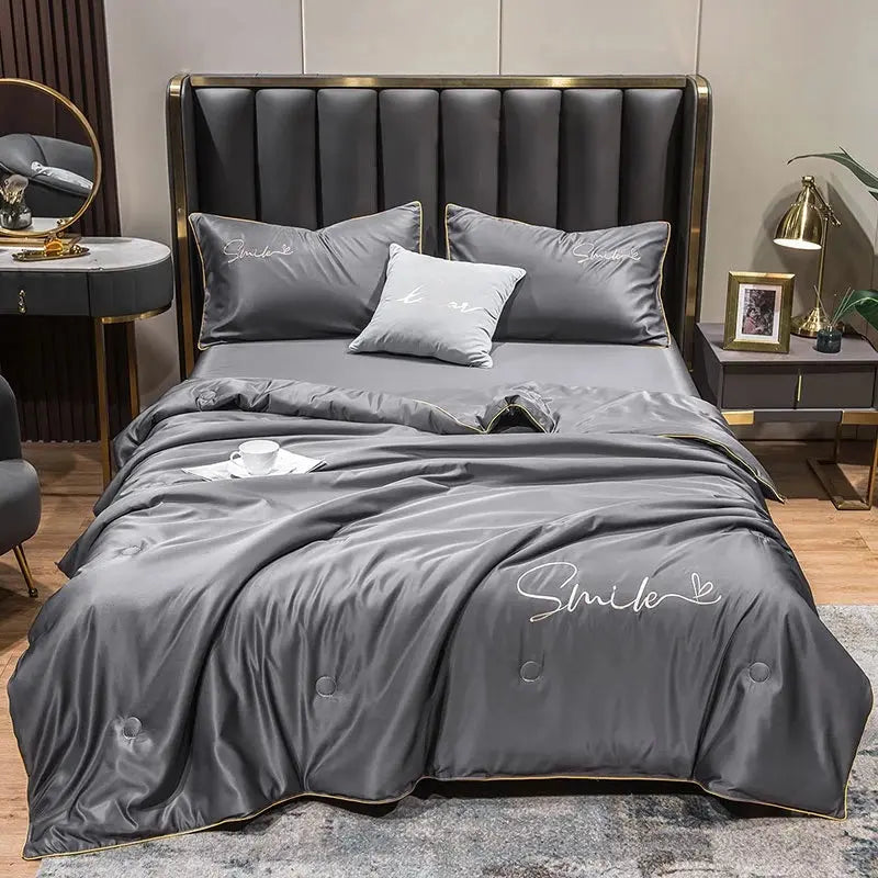 Quilt Set Washed Silk Lightweight & Breathable