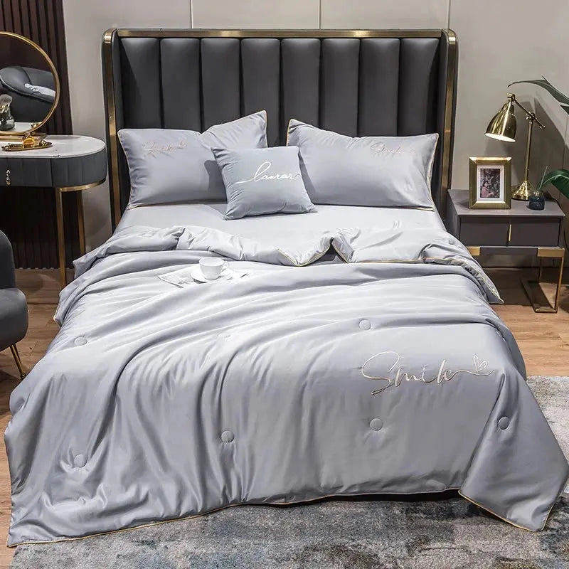 Quilt Set Washed Silk Lightweight & Breathable