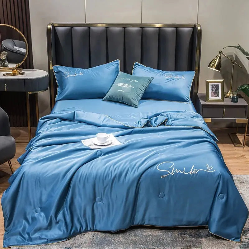 Quilt Set Washed Silk Lightweight & Breathable