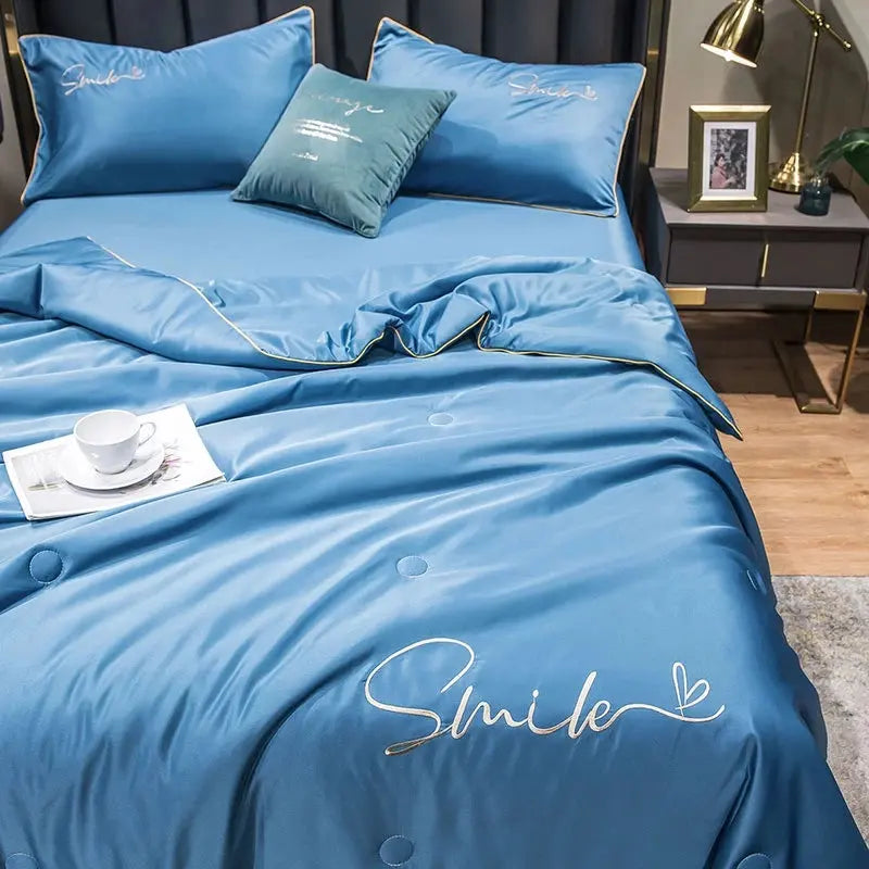 Quilt Set Washed Silk Lightweight & Breathable
