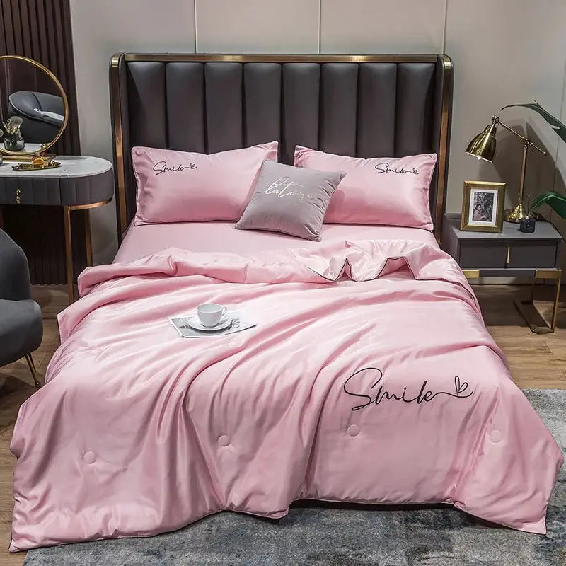 Quilt Set Washed Silk Lightweight & Breathable
