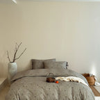 Quilted Bedding Set Breathable Cotton & Tie Closure