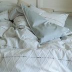 Quilted Bedding Set Reversible Leaf Quilting Satin Back