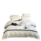 Quilted Bedding Set Velvety Finish Hypoallergenic Easy Care