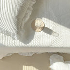 Quilted Bedspread Set Leaf Quilting & Ruffle Edge Machine Washable