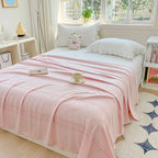 Quilted Blanket Bamboo Blend Breathable Cooling