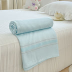 Quilted Blanket Bamboo Blend Breathable Cooling