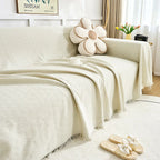Quilted Geometric Microfiber Sofa Cover (Machine Washable)