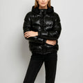 Quilted Jacket Hooded Lightweight Insulated Pockets Plus Size